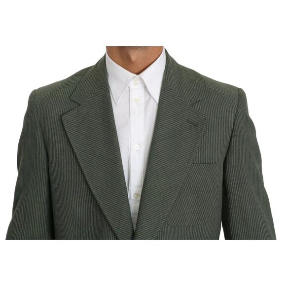 Romeo Gigli Green Linen Blazer One Piece Single Breasted Men's Jacket - Picture 4 of 5